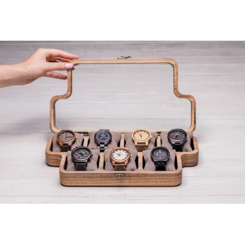 Бокс для зберігання наручних годинників ecoWalnut 7х35х18 см Бокс для зберігання наручних годинників ecoWalnut 7х35х18 см
