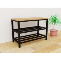 Банкетка GoodsMetall у стилі Лофт 800х500х350 мм Бадді Банкетка GoodsMetall у стилі Лофт 800х500х350 мм Бадді