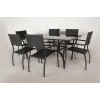 Обідній комплект меблів Cruzo Балі 7 предметів Чорний (os0001-4)