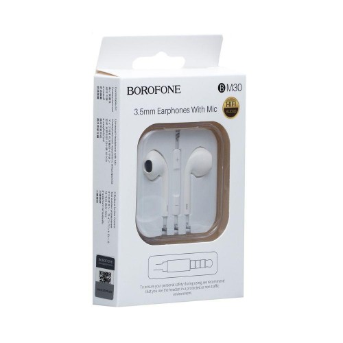 Навушники Borofone BM30 гарнітура для телефону Білий