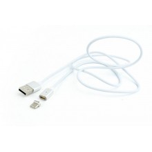 Кабель Cablexpert USB 2.0 BM - USB Type-C, 1м Білий (CC-USB2-AMUCMM-1M)