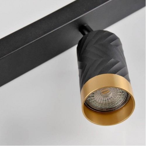 Спот Polux Arras 5.5x26x16.5 см Чорно-золотистий (Pol323545)