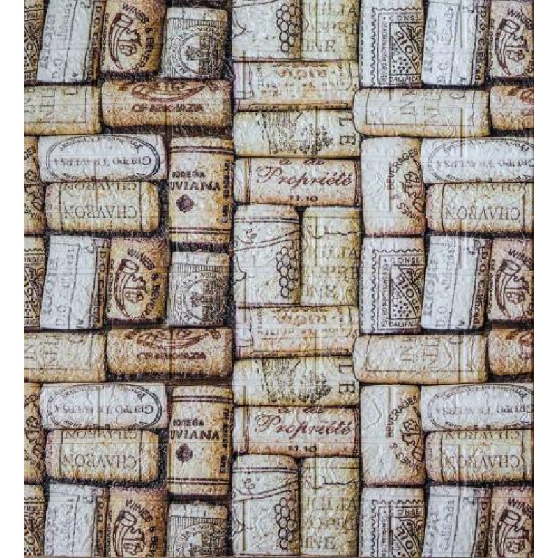 Самоклеюча декоративна 3D панель Loft-Expert Пробки 700x770x5 мм