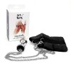 Наручники з металевою анальною пробкою Art of Sex Handcuffs with Metal Anal Plug  size M Black в інтернет супермаркеті PbayMarket!