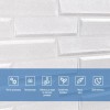 Самоклеюча 3D панель біла кладка Sticker Wall 19600х700х5мм