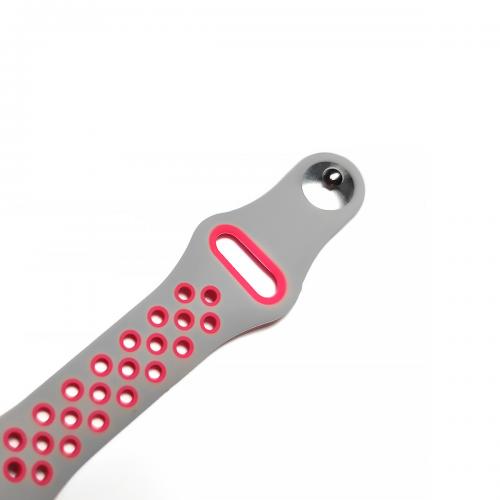 Ремінець Double Color Metal Clasp для Xiaomi Mi Band 5/6 Grey-Rose Ремінець Double Color Metal Clasp для Xiaomi Mi Band 5/6 Grey-Rose