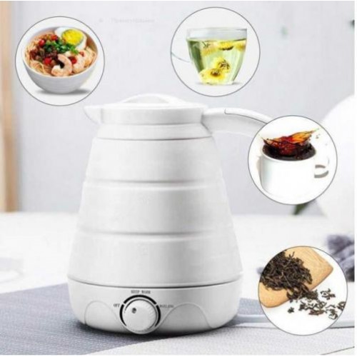 Універсальний електричний складний чайник BSM Elecreic Kettle 0.6 л Білий Універсальний електричний складний чайник BSM Elecreic Kettle 0.6 л Білий