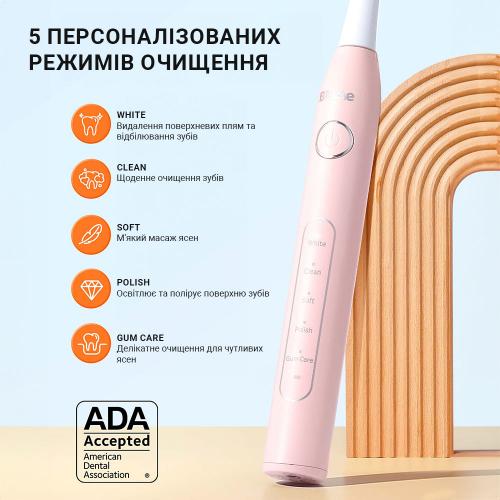 Набір електричних зубних щіток Bitvae D2 2 шт Black Pink Набір електричних зубних щіток Bitvae D2 2 шт Black Pink