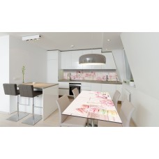 Наклейка вінілова на стіл Zatarga «Рожевий Ажур» 650х1200 мм Z180727/1st