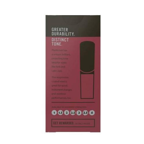 Тростини для саксофона альт D'Addario Plasticover RRP05ASX250 - Alto Sax #2.5 - 5-Pack Тростини для саксофона альт D'Addario Plasticover RRP05ASX250 - Alto Sax #2.5 - 5-Pack