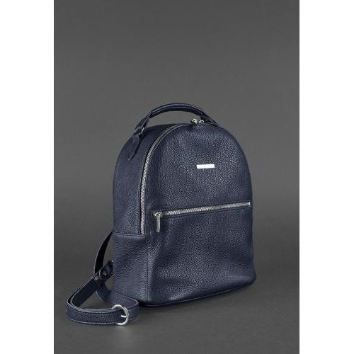 Шкіряний міні-рюкзак BlankNote Kylie Синій (BN-BAG-22-navy-blue)