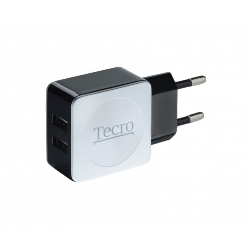 Зарядний пристрій Tecro (2xUSB, 2.1A) Black, White (TR-CHG02-BW) в інтернет супермаркеті PbayMarket!