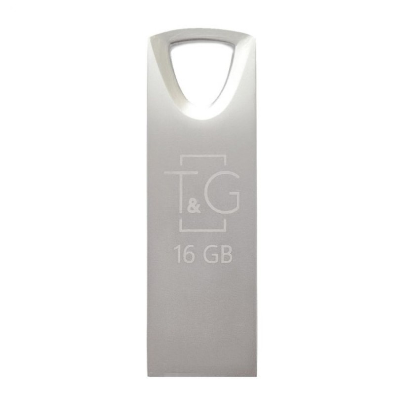 Флеш пам'ять T&G USB 2.0 16GB Metal 117 Steel