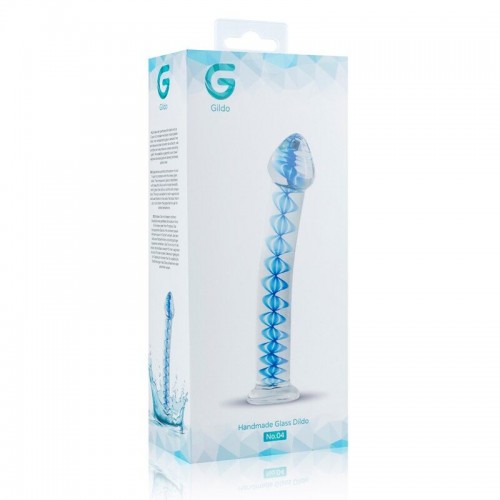 Скляний дилдо Gildo Glass Dildo No. 4, для точки G та простати