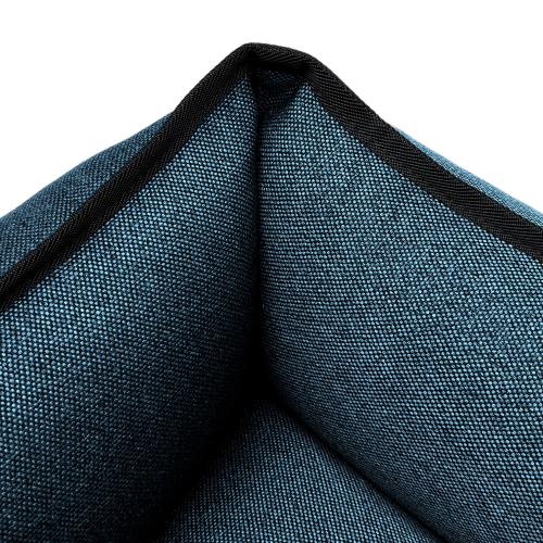 Лежак ліжко для собак всіх порід EGO Bosyak Рогожка 2XL 115x95 Синій (спальне місце для великих собак)