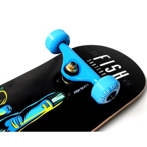 Скейтборд Fish Finger Black-Blue (1736302984) Скейтборд Fish Finger Black-Blue (1736302984)