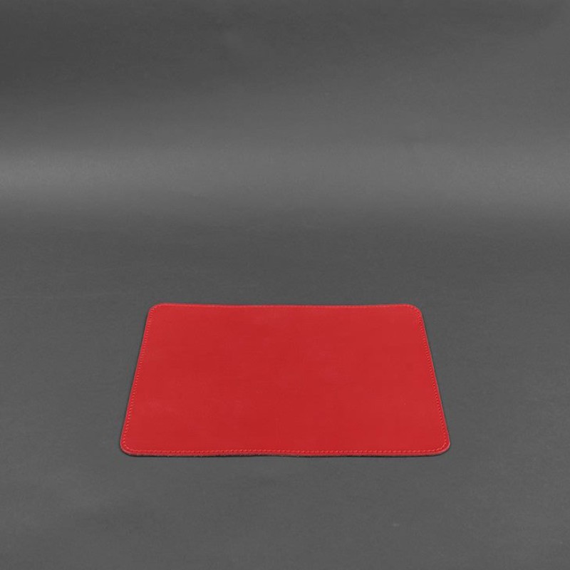 Килимок для мишки з натуральної шкіри 1.0 червоний краст BlankNote