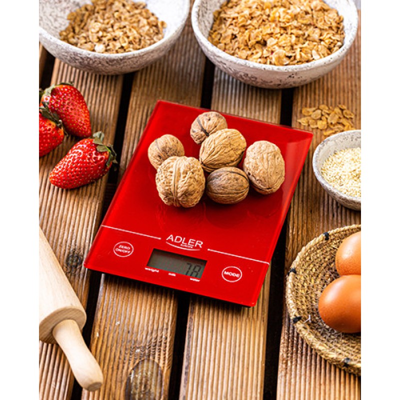 Ваги кухонні електронні Adler AD 3138 Red