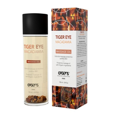 Масажна олія EXSENS Tiger Eye Macadamia (захист з тигровим оком) 100мл, натуральна в інтернет супермаркеті PbayMarket!