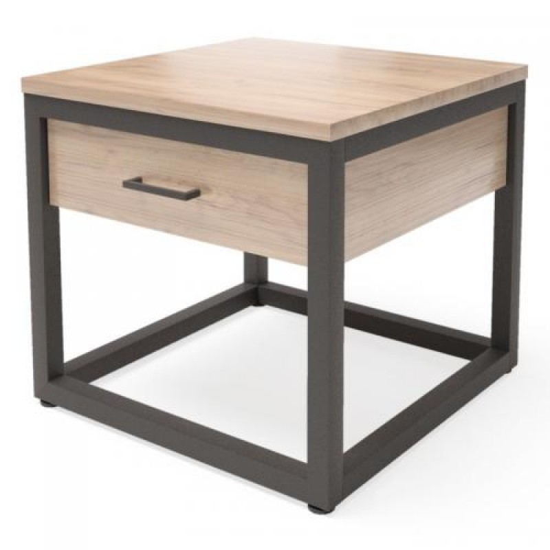 Приліжковий столик у стилі Loft NS-1491 480x500x500 мм Черный