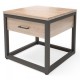 Приліжковий столик у стилі Loft NS-1491 480x500x500 мм Черный