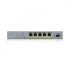 Комутатор ZYXEL GS1350-6HP (5xGE PoE, L2, 1xSFP, 802.3bt (port 1-2), PoE 60W, метал) в інтернет супермаркеті PbayMarket!