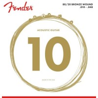 Струни для акустичної гітари Fender 70XL 80/20 Bronze Acoustic Guitar Strings 10/48 Струни для акустичної гітари Fender 70XL 80/20 Bronze Acoustic Guitar Strings 10/48