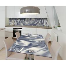 Наклейка 3Д вінілова на стіл Zatarga «Перлинні таємниці» 650х1200 мм для будинків, квартир, столів, кав'ярень, кафе