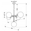 Люстра Candellux Mati 57x135 см Латунь (35-73778)