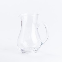Глечик фігурний TS Kitchen Cali з товстого скла 600 мл прозорий (HP574)