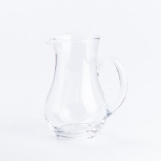 Глечик фігурний TS Kitchen Cali з товстого скла 600 мл прозорий (HP574)