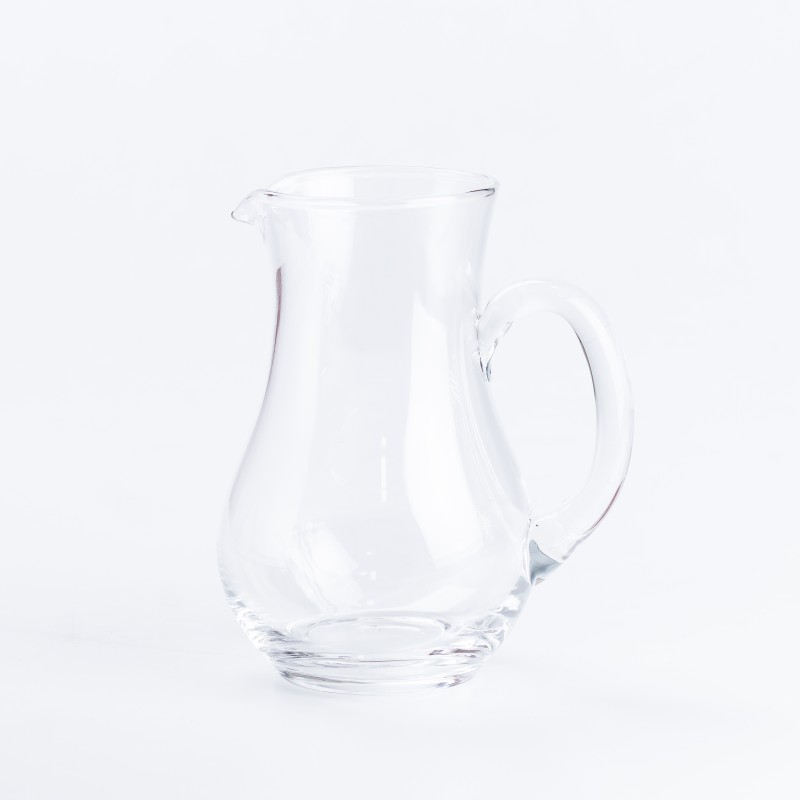 Глечик фігурний TS Kitchen Cali з товстого скла 600 мл прозорий (HP574)