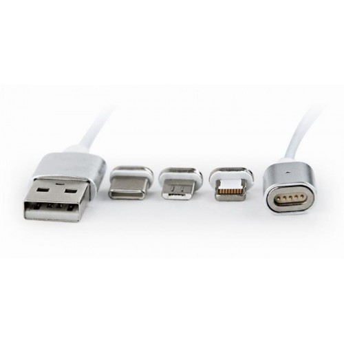 Кабель Cablexpert USB 2.0 - Lightning/Micro/Type-C USB, 1м Сріблястий (CC-USB2-AMLM31-1M) в інтернет супермаркеті PbayMarket!