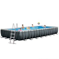 Каркасний басейн Intex 26378-1, 975 х 488 х 132 см (драбина, тент, підстилка, сітка)