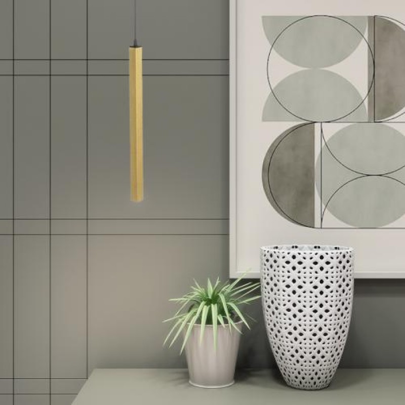 Світильник підвісний MSK Electric Quadro MR 3050 GD