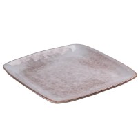 Тарілка TS Kitchen плоска квадратна з порцеляни 21см (HP630)