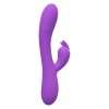 Вібратор-кролик Wooomy Gili-Gili Vibrator with Heat Purple, відросток з вушками, підігрів до 40°С в інтернет супермаркеті PbayMarket!