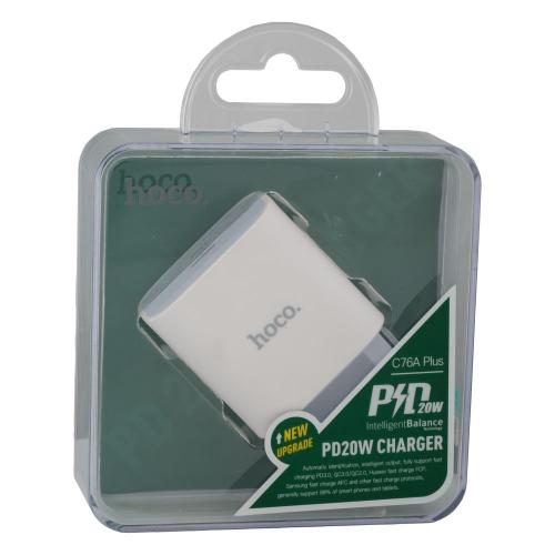 Зарядний пристрій Hoco C76A Plus PD 20W Білий Зарядний пристрій Hoco C76A Plus PD 20W Білий