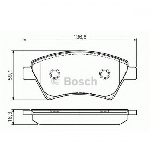 Колодки гальмові Bosch дискові передні RENAULT Kangoo/Megane II/Scenic II F >>0 0986495071 в інтернет супермаркеті PbayMarket!