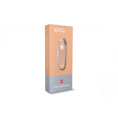 Ніж-брелок Victorinox Classic SD Alox Colors Fresh Peach 58 мм, 5 функцій, Бежевий (0.6221.202G) Ніж-брелок Victorinox Classic SD Alox Colors Fresh Peach 58 мм, 5 функцій, Бежевий (0.6221.202G)