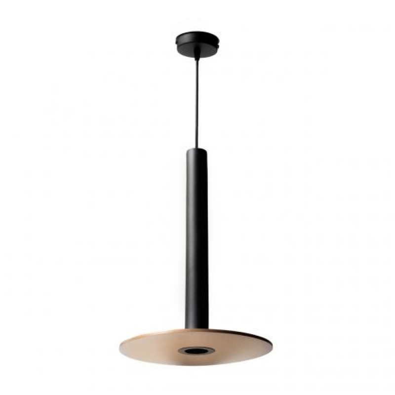 Світильник підвісний у стилі лофт MSK Electric Disk під лампу Е14 NL 26501 BK+CP чорний + мідь