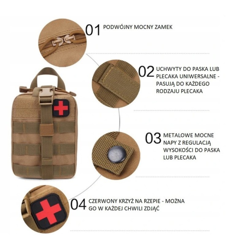 Комплект першої допомоги Аптечка Ifak Occlusion 40в1 Оливковий