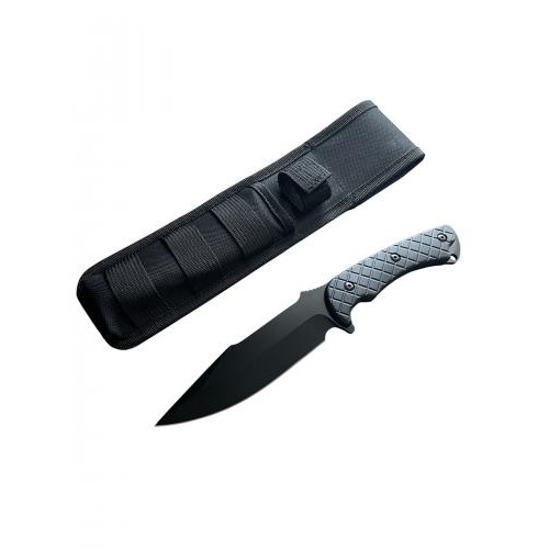 Ніж туристичний Gorillas BBQ 2-2412 27.5 см Сірий (KN1062) Ніж туристичний Gorillas BBQ 2-2412 27.5 см Сірий (KN1062)