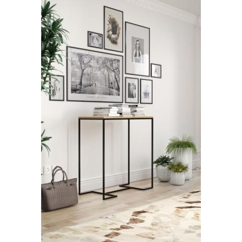 Консоль для дому в стилі Loft NS-392 930x900x400 мм Черный