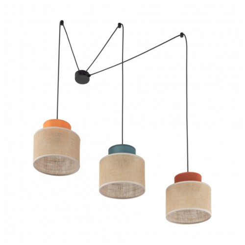Люстра TK Lighting Duo Чорний (TK3140)