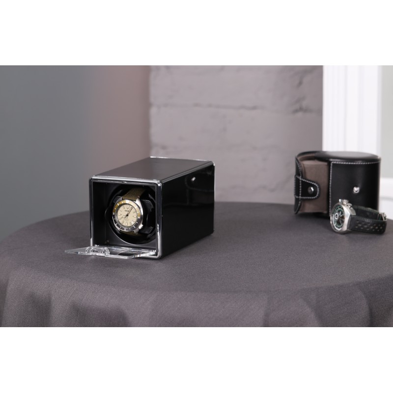 Скринька Salvadore для підзаводу 1 годинника JA/1301/CF 10х10х17 см Чорний