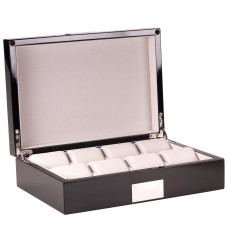 Скринька для зберігання годинників Salvadore WB/2022/8.BL 30х21х8,5 см Чорно-молочний