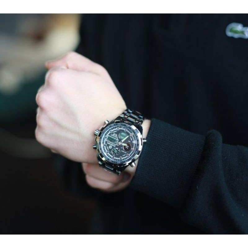 Чоловічий військовий годинник GOLDENHOUR Titan