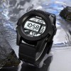 Тактичний водостійкий кварцовий годинник Skmei World Black