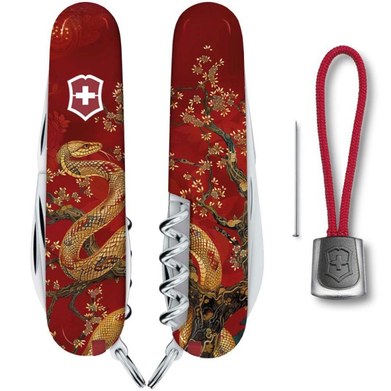 Складаний ніж Victorinox Spartan Zodiac Золота змія 9.1 см Різнокольоровий (1.3603_Z4200pk)